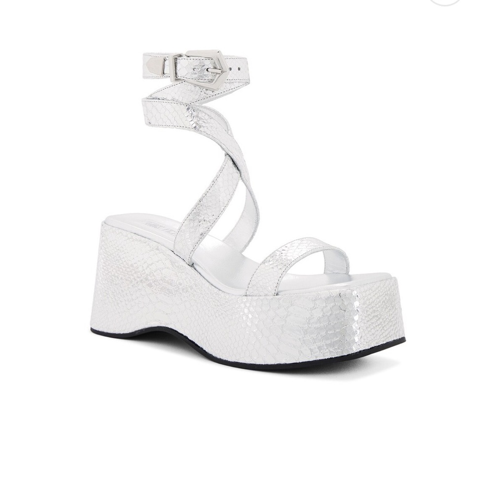 Silver Platform Sandals